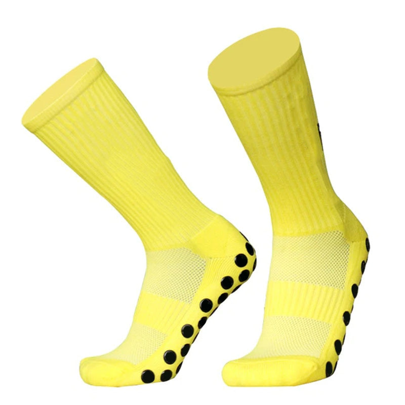 Chaussettes courtes pour hommes, en tissu éponge épais, antidérapantes