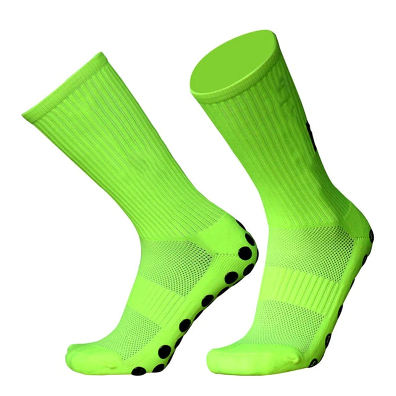 Chaussettes courtes pour hommes, en tissu éponge épais, antidérapantes