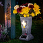 🪔 50% DE RÉDUCTION ! 💐 Vase Solaire à LED pour Pierres Tombales – Porte-Fleurs, Allumage Automatique & Batterie Intégrée pour un Hommage Respectueux ✨