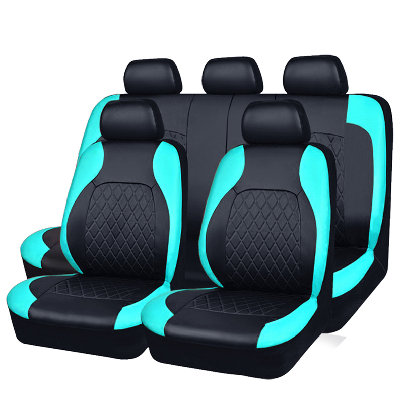📢📢50% DE RÉDUCTION !! ⏰ Ensemble de 9 housses de siège auto en cuir – Ajustement universel, durables & faciles d'entretien – Parfaites pour le confort & la protection en voiture 🚗