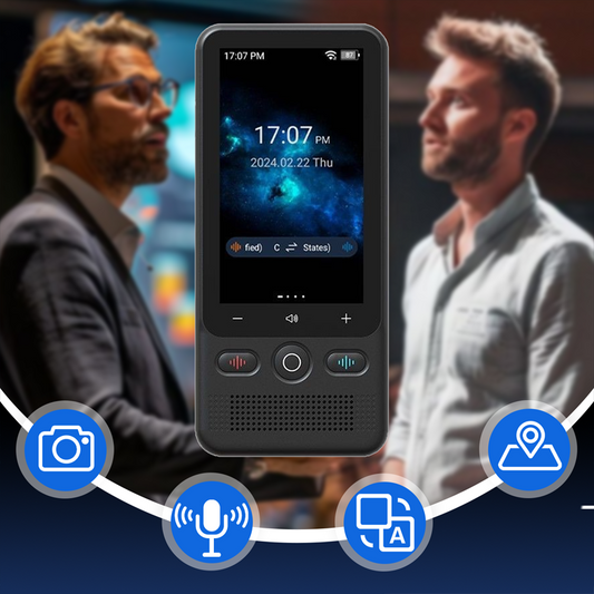 📲🌍 PROMO FLASH 50% ! Traducteur Portable 2-en-1 – 138 Langues Hors Ligne, Photo/Voix, Écran 3", Calcul Devises, Parfait pour Voyage & Affaires ✈️