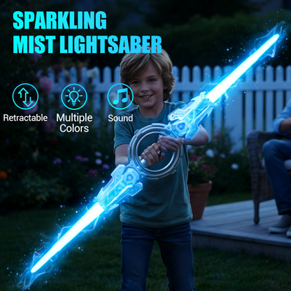 Sabre laser rechargeable avec effets d'étincelles et sonores