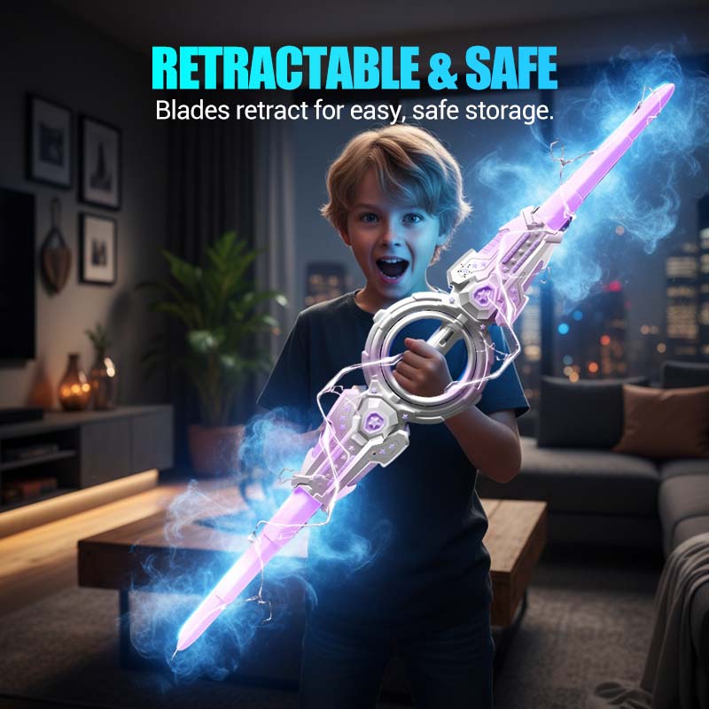 Sabre laser rechargeable avec effets d'étincelles et sonores