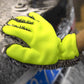 Gants de lavage double face à cinq doigts