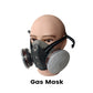 Masque à Gaz Double Filtre au Charbon Actif – Protection Anti-Poussière & Gaz Toxiques, Joint Étanche & Lunettes Incluses 🔥🛡️