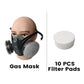Masque à Gaz Double Filtre au Charbon Actif – Protection Anti-Poussière & Gaz Toxiques, Joint Étanche & Lunettes Incluses 🔥🛡️