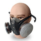 Masque à Gaz Double Filtre au Charbon Actif – Protection Anti-Poussière & Gaz Toxiques, Joint Étanche & Lunettes Incluses 🔥🛡️