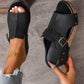 Sandales tendance à talon compensé et plateforme avec bout ouvert pour femme