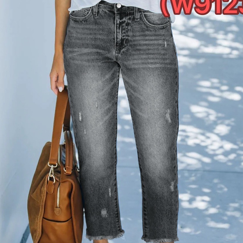 📢📢49 % DE RÉDUCTION !!!⏰Jean droit court rétro pour femme👖