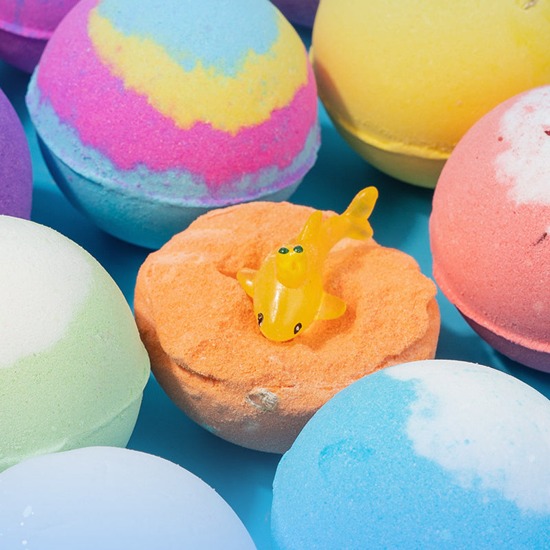 🛁 49% DE RÉDUCTION! 🌊 12 Bombes de Bain Thème Océan – 60g Chacune, Bain Moussant & Idée Cadeau Amusante pour Enfants 🎁