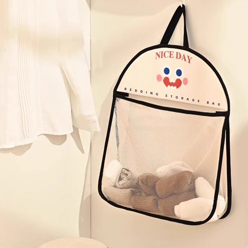 Sac de rangement polyvalent avec filet transparent à suspendre