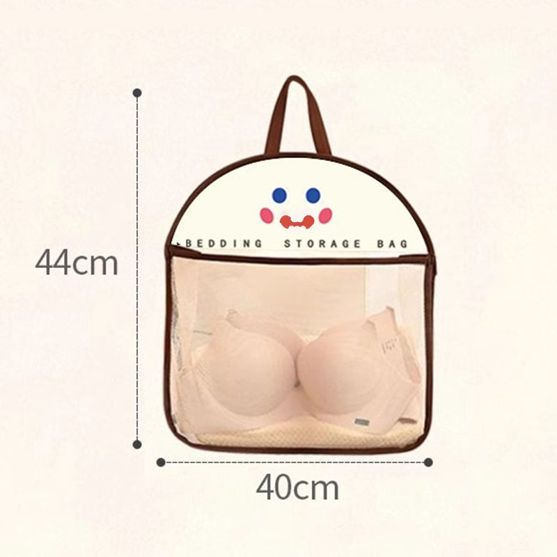 Sac de rangement polyvalent avec filet transparent à suspendre