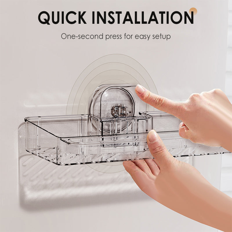 Panier multifonctionnel avec ventouse pour lavabo