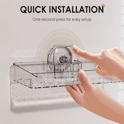 Panier multifonctionnel avec ventouse pour lavabo