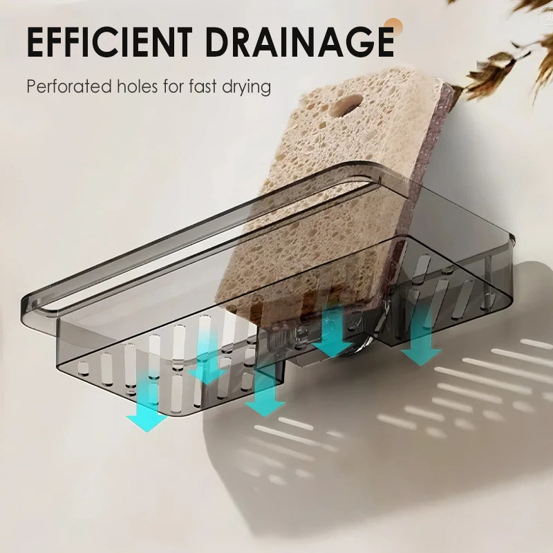 Panier multifonctionnel avec ventouse pour lavabo