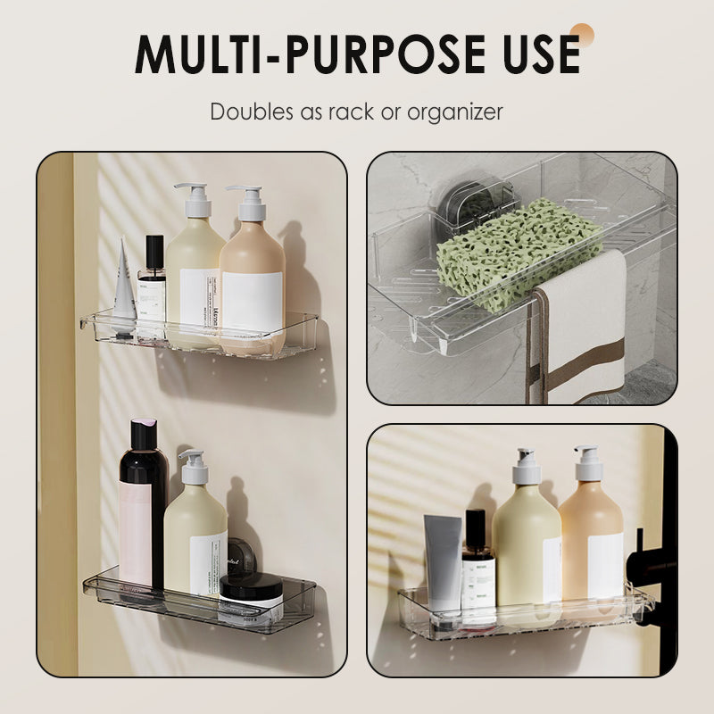 Panier multifonctionnel avec ventouse pour lavabo