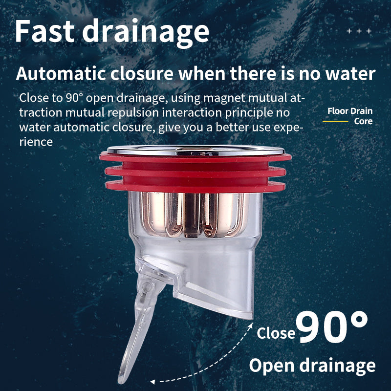 Insert magnétique anti-odeurs pour siphon de sol