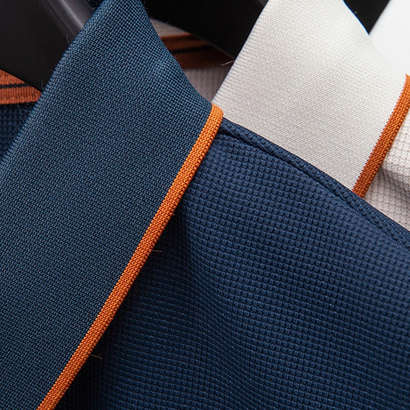 Nouveau polo décontracté à manches courtes, imprimé et zippé