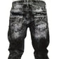 Jean en denim extensible créatif à la mode pour hommes, style minimaliste adapté à l'été, style Emo
