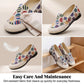 Mocassins décontractés en toile pour femme