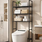 🏠✨ 50 % DE RÉDUCTION ! Étagère de rangement pratique pour salle de bain et buanderie – Installation sans perçage – Autocollante et robuste 🛠️