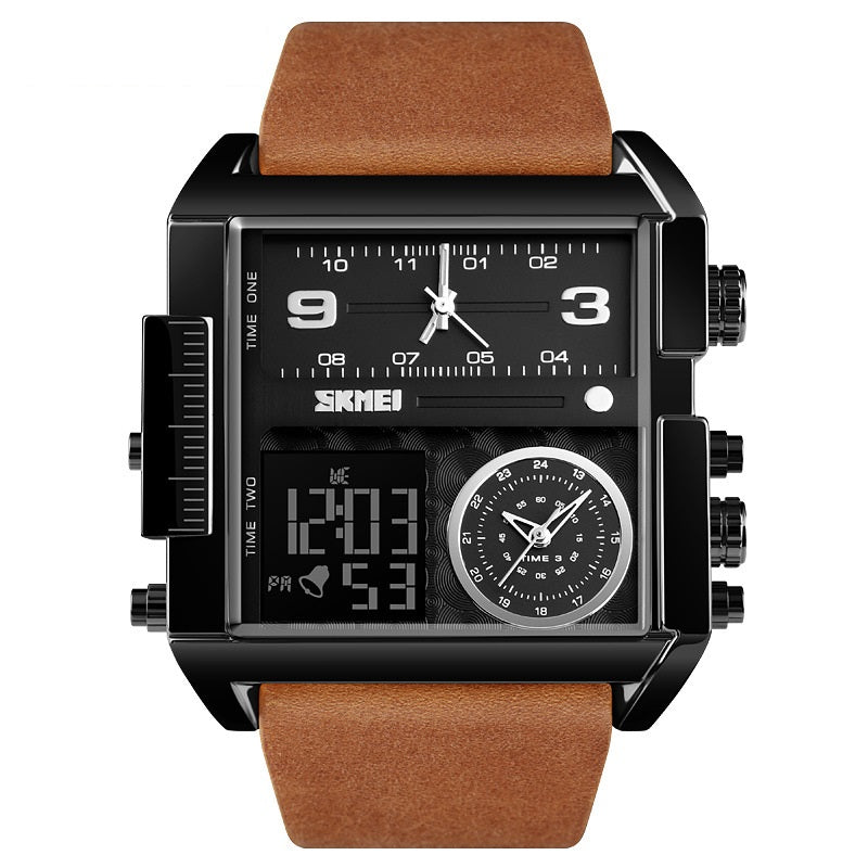 Montre de sport multifonctionnelle et étanche avec un grand cadran
