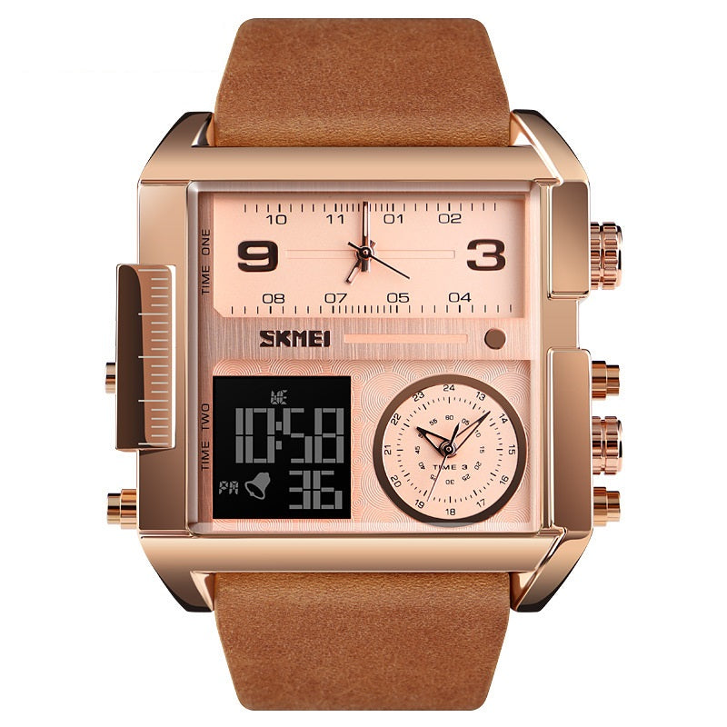 Montre de sport multifonctionnelle et étanche avec un grand cadran