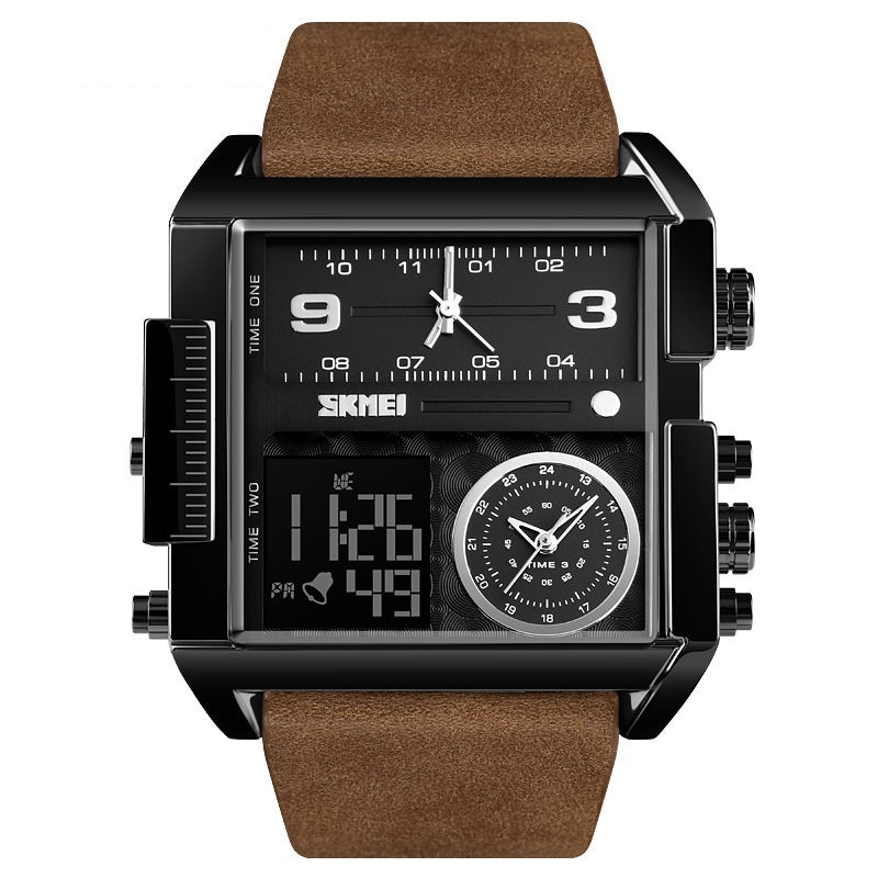 Montre de sport multifonctionnelle et étanche avec un grand cadran