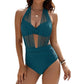 Maillot de bain pour femme avec haut dos nu et effet amincissant au niveau du ventre