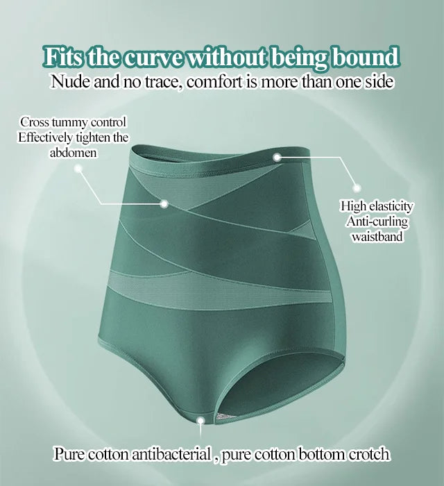 🌞Réveil printanier : 50 % de réduction !💎La solution miracle pour un ventre plat : culotte gainante sans coutures Ice-Silk à compression croisée