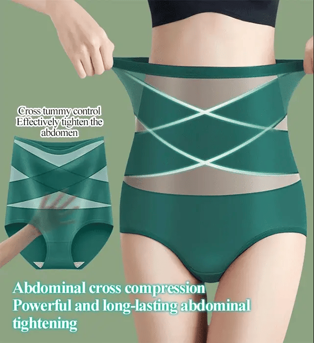 🌞Réveil printanier : 50 % de réduction !💎La solution miracle pour un ventre plat : culotte gainante sans coutures Ice-Silk à compression croisée