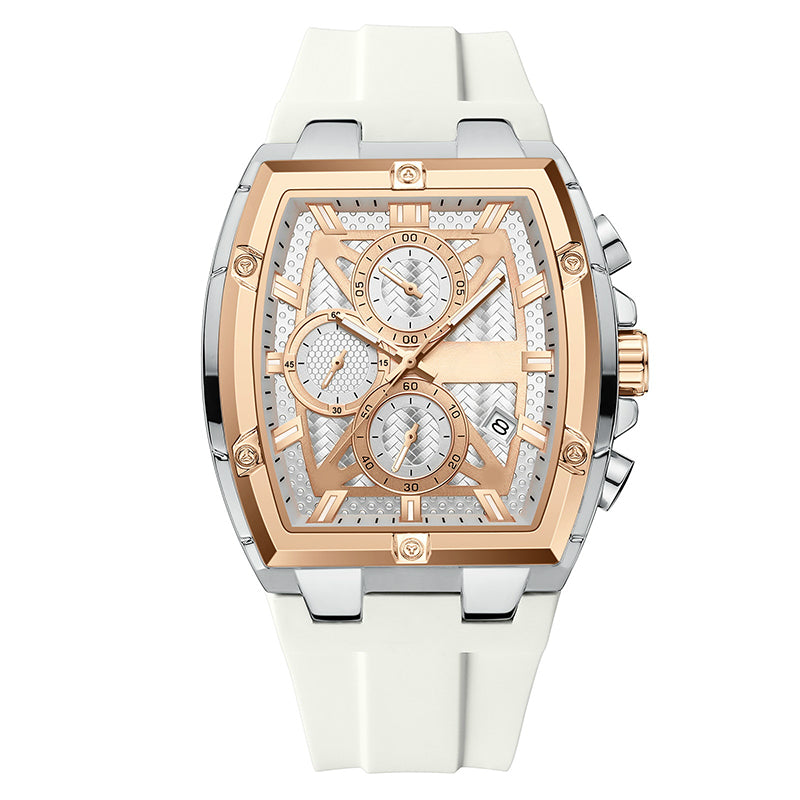 📢📢60 % de réduction !! ⏰Montre pour homme au boîtier moderne de forme tonneau