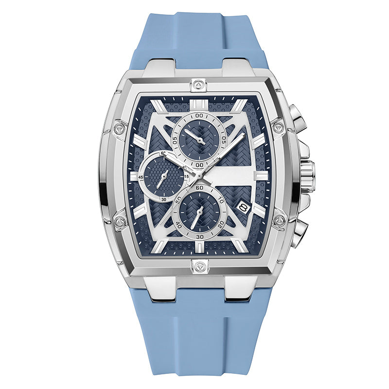 📢📢60 % de réduction !! ⏰Montre pour homme au boîtier moderne de forme tonneau