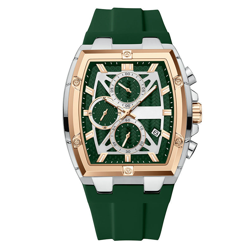 📢📢60 % de réduction !! ⏰Montre pour homme au boîtier moderne de forme tonneau