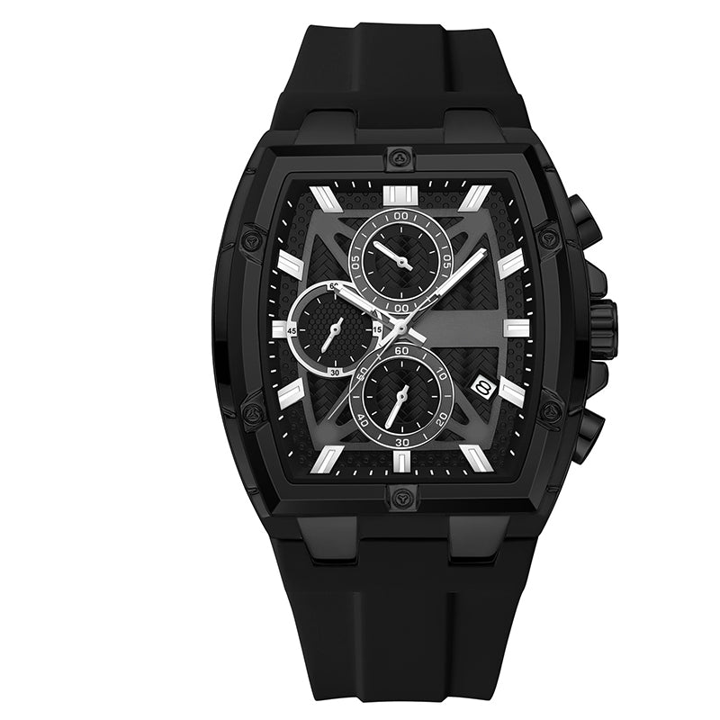 📢📢60 % de réduction !! ⏰Montre pour homme au boîtier moderne de forme tonneau