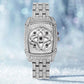 📢 📢 50 % de réduction！！✨Montre-bracelet pour femme en quartz, ornée de strass⌚