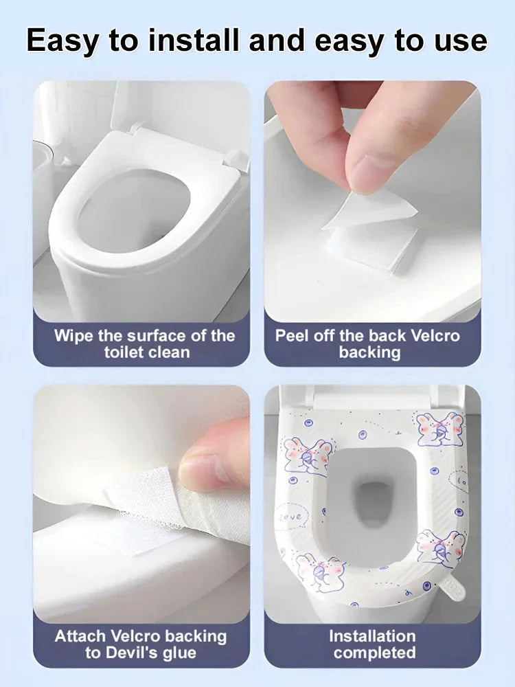 Siège de toilette amélioré en EVA imperméable à l'eau✨