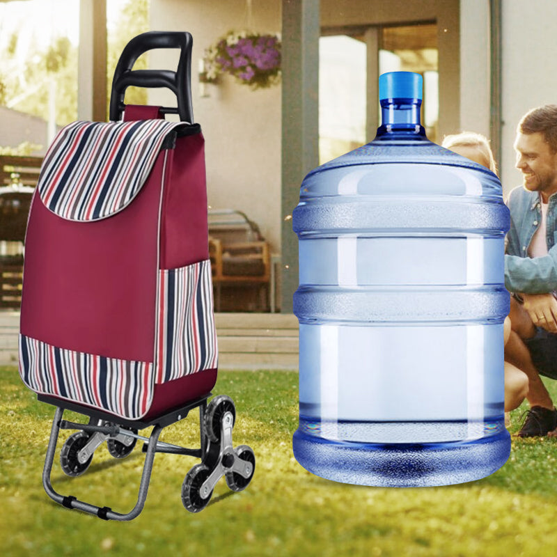 Chariot pliable portable de grande capacité, pouvant monter les escaliers