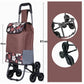 Chariot pliable portable de grande capacité, pouvant monter les escaliers