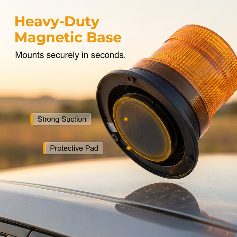 Gyrophare magnétique à LED pour situations d'urgence