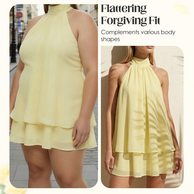 👗🌊 -50% ! Robe Bretelles Légère et Fluide avec Effet Portefeuille & Ourlet Évasé – Parfaite pour les Soirées d'Été & la Plage ✨