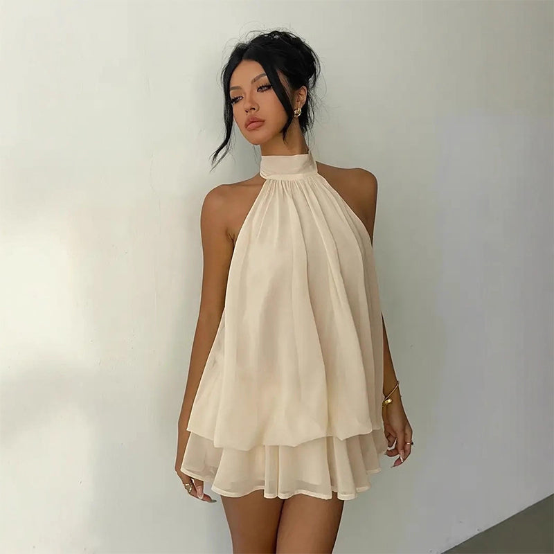 👗🌊 -50% ! Robe Bretelles Légère et Fluide avec Effet Portefeuille & Ourlet Évasé – Parfaite pour les Soirées d'Été & la Plage ✨