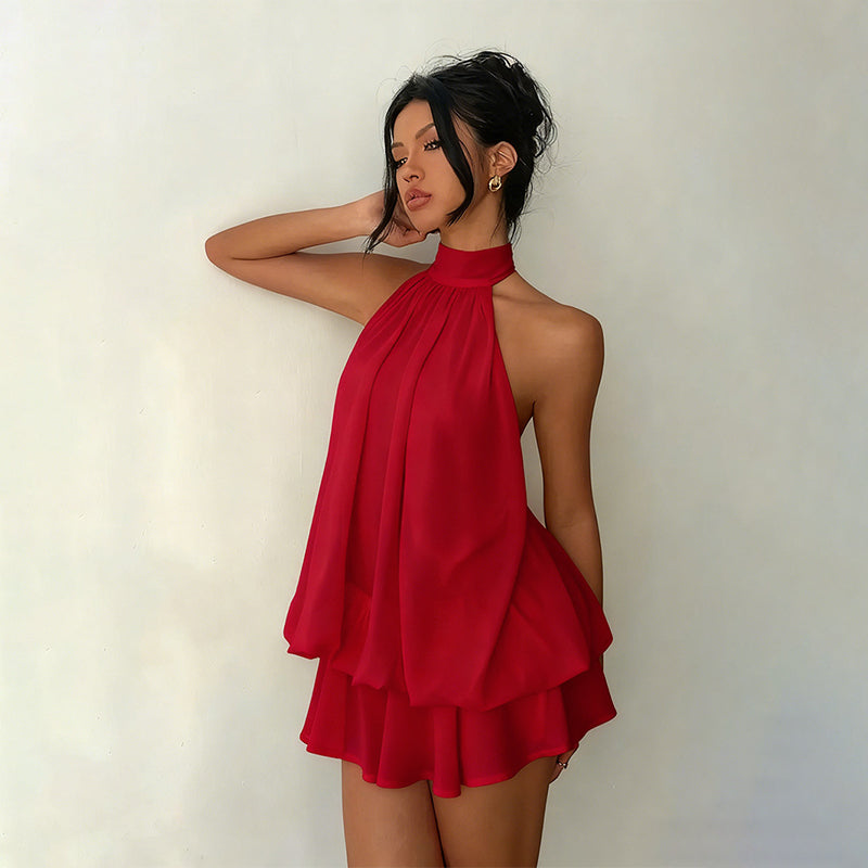 👗🌊 -50% ! Robe Bretelles Légère et Fluide avec Effet Portefeuille & Ourlet Évasé – Parfaite pour les Soirées d'Été & la Plage ✨