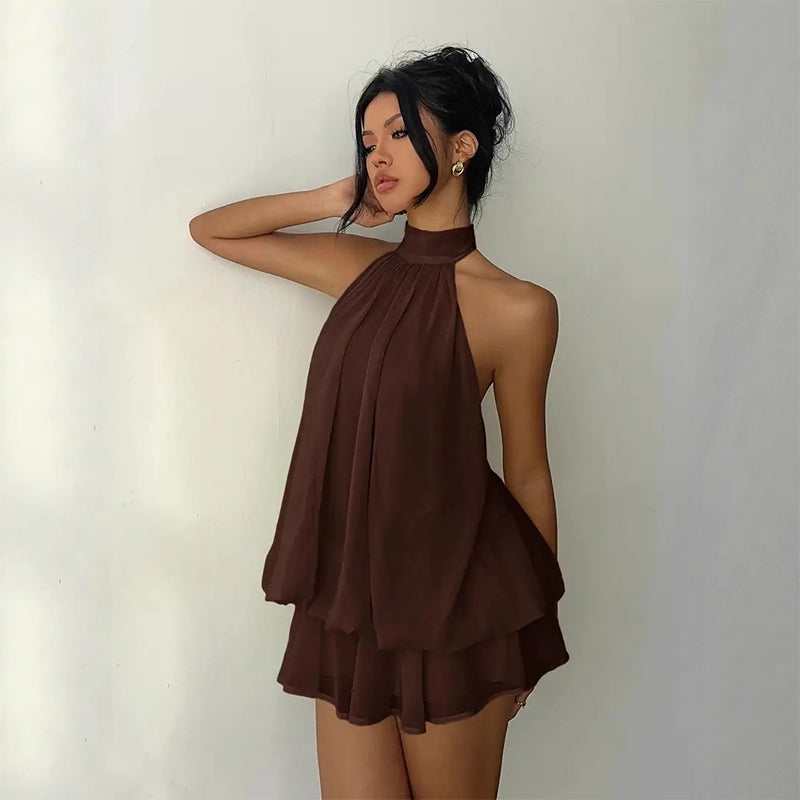 👗🌊 -50% ! Robe Bretelles Légère et Fluide avec Effet Portefeuille & Ourlet Évasé – Parfaite pour les Soirées d'Été & la Plage ✨