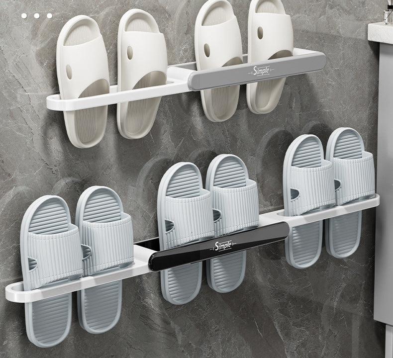 Porte-chaussures pliable à suspendre au mur pour la salle de bain