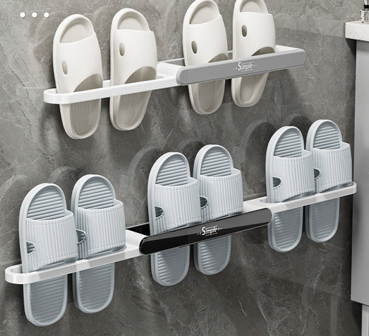 Porte-chaussures pliable à suspendre au mur pour la salle de bain