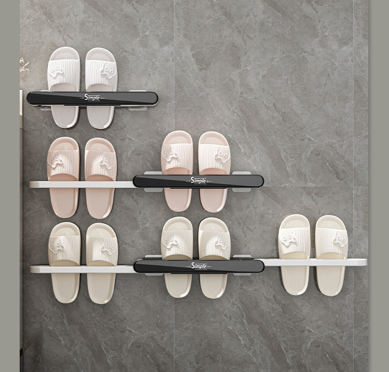 Porte-chaussures pliable à suspendre au mur pour la salle de bain