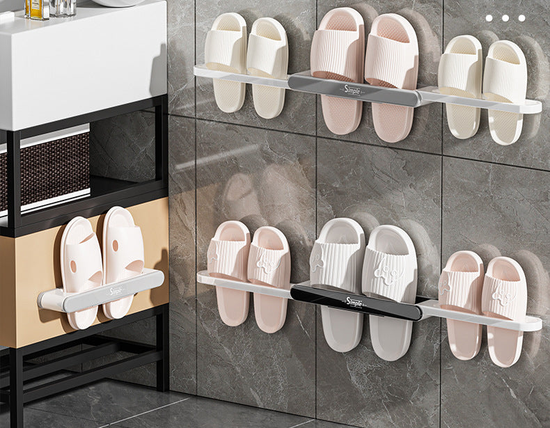 Porte-chaussures pliable à suspendre au mur pour la salle de bain