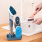 Ensemble tout-en-un de brosses et distributeur de savon