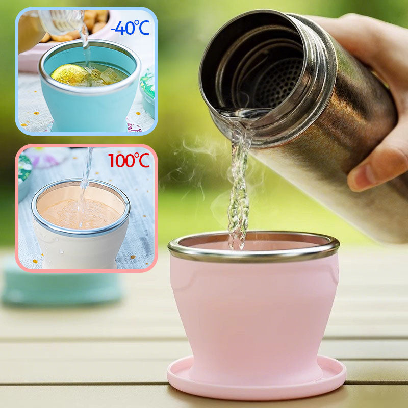 Gobelet pliable en silicone de 240 ml